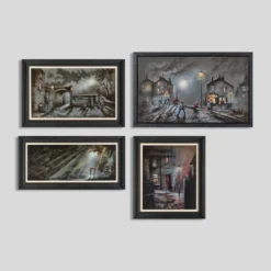 From Yesterday To Here (Set Of Four- Canvas On Board & Boxed Canvas)