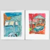 The Drawn Blank Series (2021) Unframed Set Of Two