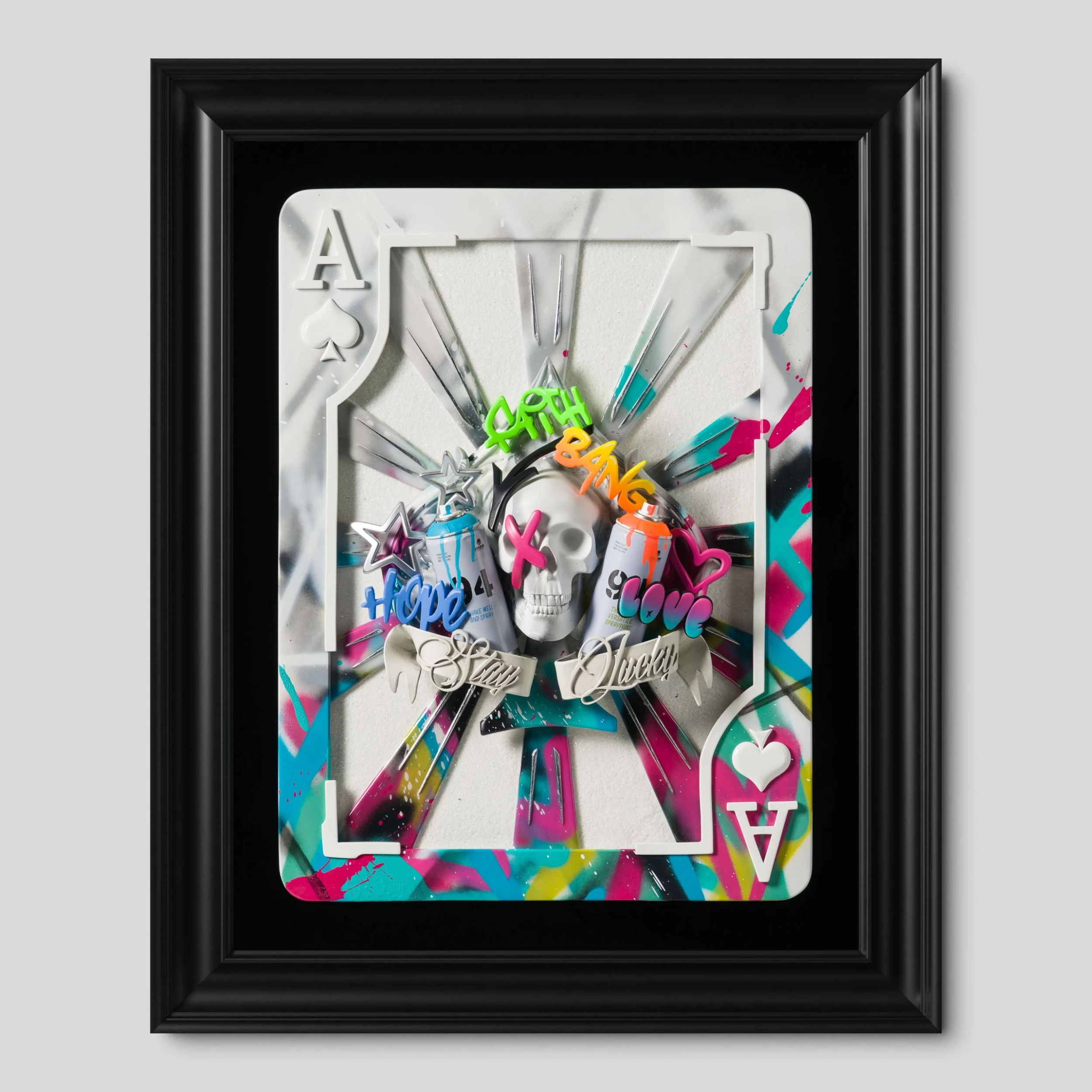 Stay Lucky (White Graffiti Fade) 1 Stay Lucky (White Graffiti Fade)