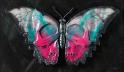 Skullfly (Pink And Teal Graffiti) -Art Prints Shop dln ori por 31955 skullfly pink and teal graffiti 31 2023 09 29T10 43 48