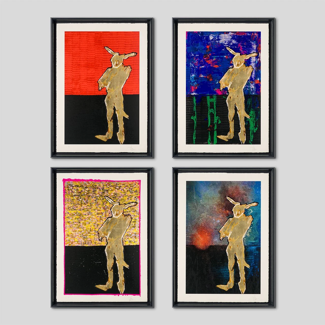 The Bunnyman Genesis – Framed Set Of Four 1 The Bunnyman Genesis – Framed Set Of Four