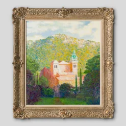 Yglesia De La Cartuja, Valdemossa Majorca In The Style Of Claude Monet, 1884