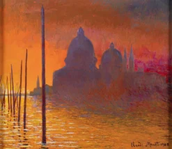 Sunset Over The Grand Canal Venice In The Style Of Claude Monet, 1908 -Art Prints Shop jmy sle lan 27874 3 sunset over the grand canal 2022 05 24T11 43 11