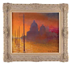 Sunset Over The Grand Canal Venice In The Style Of Claude Monet, 1908 -Art Prints Shop jmy sle lan 27874 4 sunset over the grand canal 2022 05 24T11 43 12