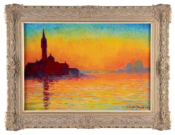 Sunset At San Giorgio Maggiore In The Style Of Claude Monet, 1908 -Art Prints Shop jmy sle lan 27876 4 sunset at san maggiore 2022 05 24T12 02 18