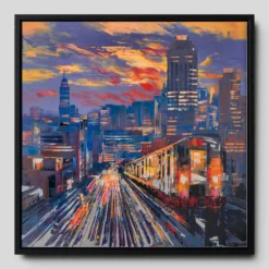 Set Of Two - Energetic Skyline & All Aboard (Giclée On Aluminium) -Art Prints Shop pke 1 all aboard 2023 02 13T15 14 42