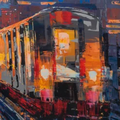 Set Of Two - Energetic Skyline & All Aboard (Giclée On Aluminium) -Art Prints Shop pke 4 all aboard 2023 01 18T15 38 37