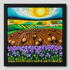 Hay Bales Overlooking Patchwork