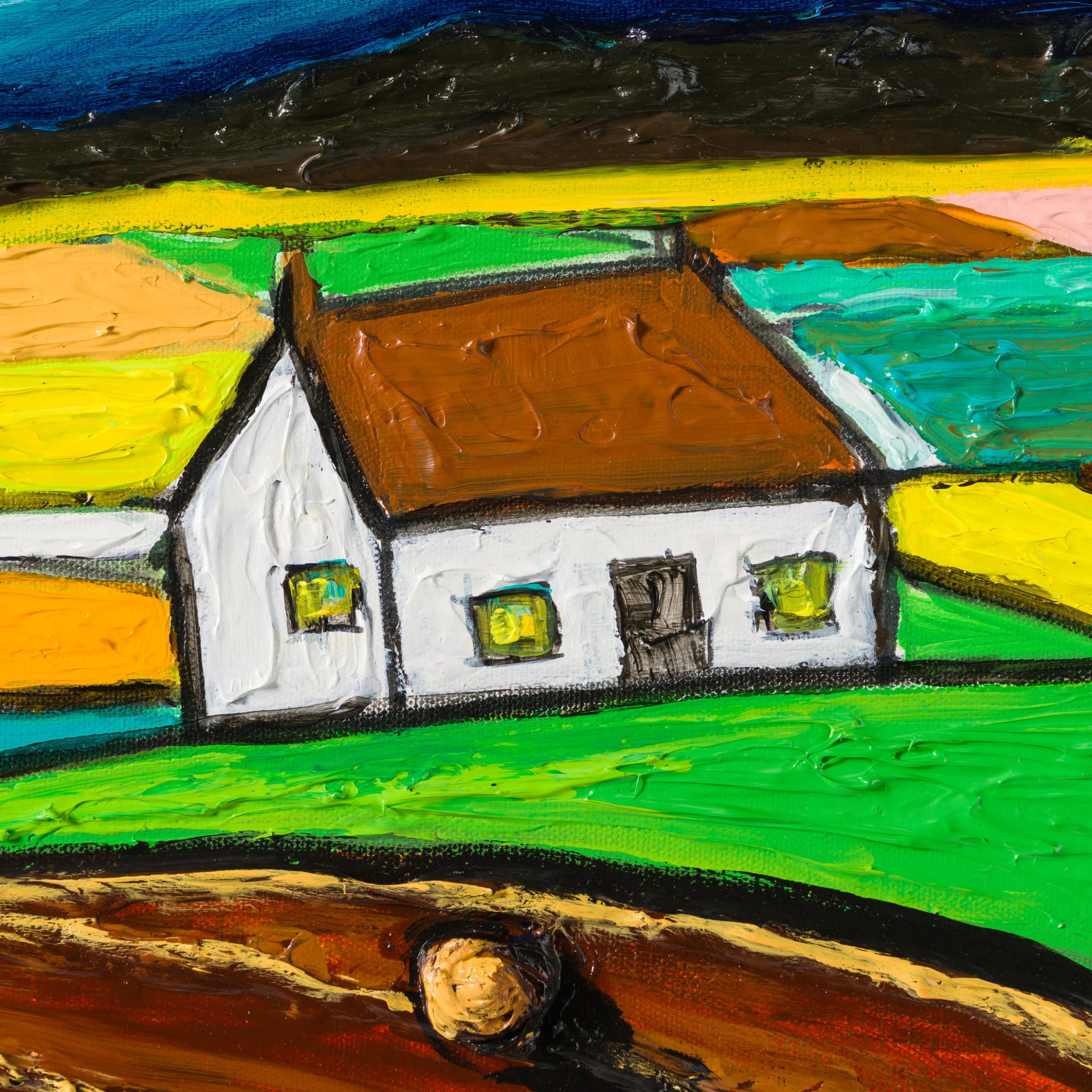 Hay Bales Overlooking Patchwork 4 Hay Bales Overlooking Patchwork - Image 4