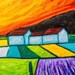 Sunset On Poppy Field | Boxed Canvas -Art Prints Shop sra sle lan 30195 6 sunset on poppy field box 2023 03 10T16 08 46