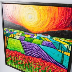 Sunset On Poppy Field | Boxed Canvas -Art Prints Shop sra sle lan 30195 8 sunset on poppy field box 2023 03 10T16 08 46