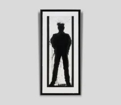 Standing Shadowman Black And White